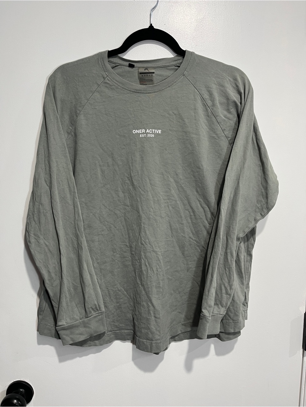ONER Active Classic Oversized Long Sleeve Tee Sage (L)